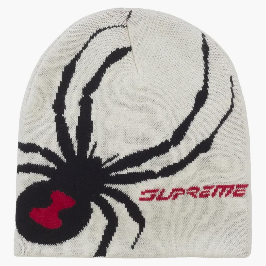 Supreme Spyder Beanie　Black Supreme Spyder Beanie (FW24) - $48
