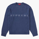 Supreme Stone Washed Sweater Navy