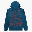 Supreme Stop Crying Hooded Sweatshirt Marine Blue