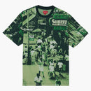 Supreme Street Scene Jacquard S/s Top Green