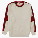 Suprema de chenilla stripe blanca