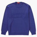 Supreme Tonal Paneled Sweater Royal