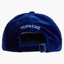 Supreme Velvet S Logo 6-Panel Royal