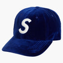 Supreme Velvet S Logo 6-Panel Royal