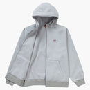 Supreme Windstopper Zip Up Hooded Sweatshirt (FW22) Light Gray