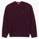 Supreme Waffle Swein Box Sweater Borgoña Melange