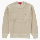 Supreme Waffle Small Box Sweater Stone