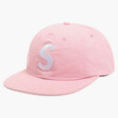 Supreme Washed Chambray S Logo 6-Panel Pink