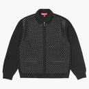 Supreme Woven Leather Zip Cardigan (FW24) Black