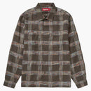 Supreme Woven Plaid Shirt Light Brown