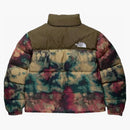 The North Face Womens Print 1996 Retro Nupse Chaqueta Antelope Tan/Impresión de tinte de hielo