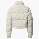 El estampado de leopardo plateado de la chaqueta corta de la chaqueta corta de relleno Nupse 700 estampado de Nupse 700