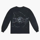 Travis Scott Jack Boys Cracked L/S Camiseta Negra