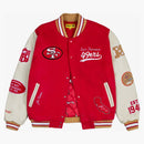 Tyler, The Creator Golf Wang X NFL 49ers Letterman Jacket Red