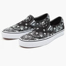 Vans Classic Slip-On Skull Bandana Print Black White