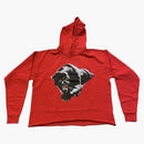 Vlone Black V Panther Hoodie Red