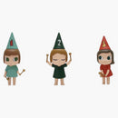 Yoshitomo Nara 123 figuras de chicas de tambores (conjunto de 3)