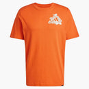 Adidas sparkar grafisk t-shirt preloved röd