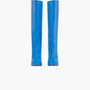 Adidas X Gucci 73mm Knee-high Boots Bright Blue Leather
