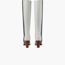Adidas X Gucci 73mm Knee-high Boots White Leather