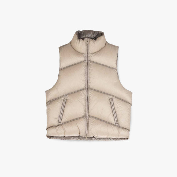 Represent Washed Puffer Gilet Wheat