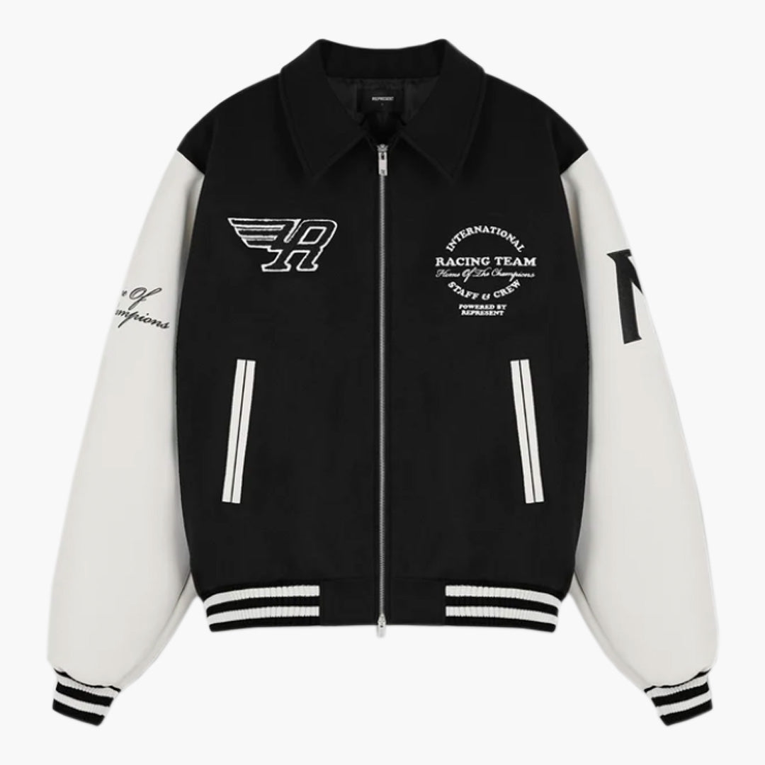 Represent Racing Team Varsity Jacket Black