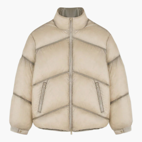 Represent Washed Puffer Jacket Wheat