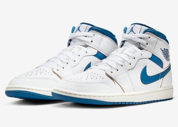 Air Jordan 1 Mid Industrial Blue | Hypenewz