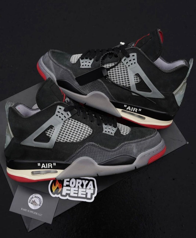 Nike air jordan 4 off white sales