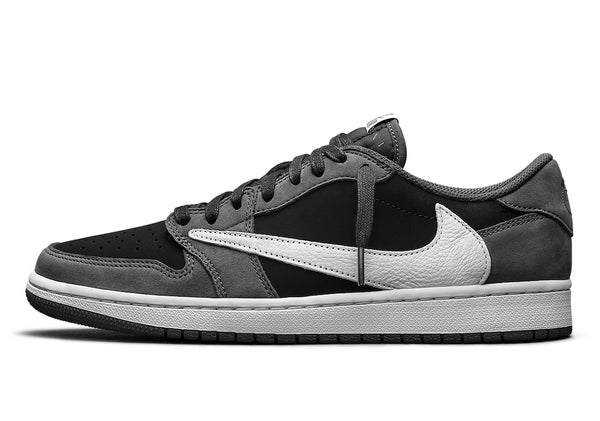 Travis Scott x Air Jordan 1 Low Black/Phantom seitenansicht / titelbild