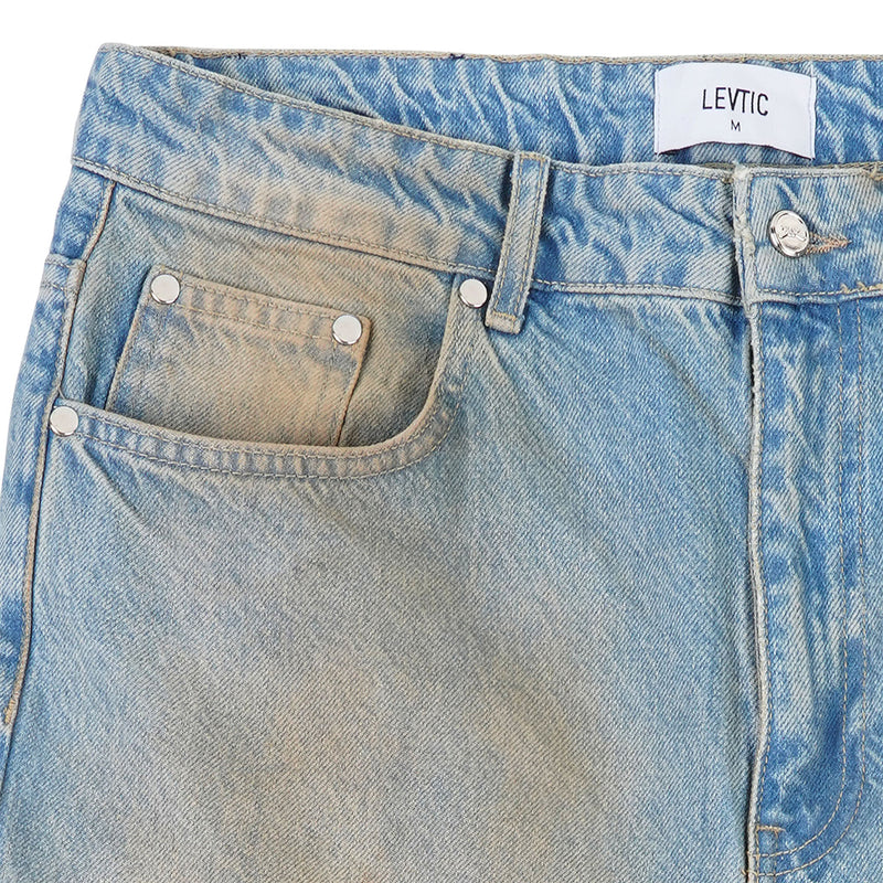 Levtic Sand Washed Jeans Blue
