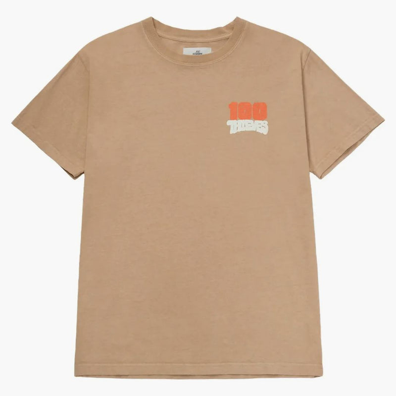 100 Thieves Adventure SS T-Shirt Khaki