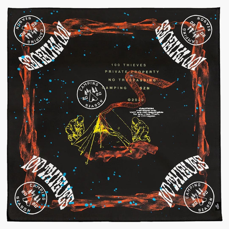 100 zlodějů kempování SZN Bandana Black