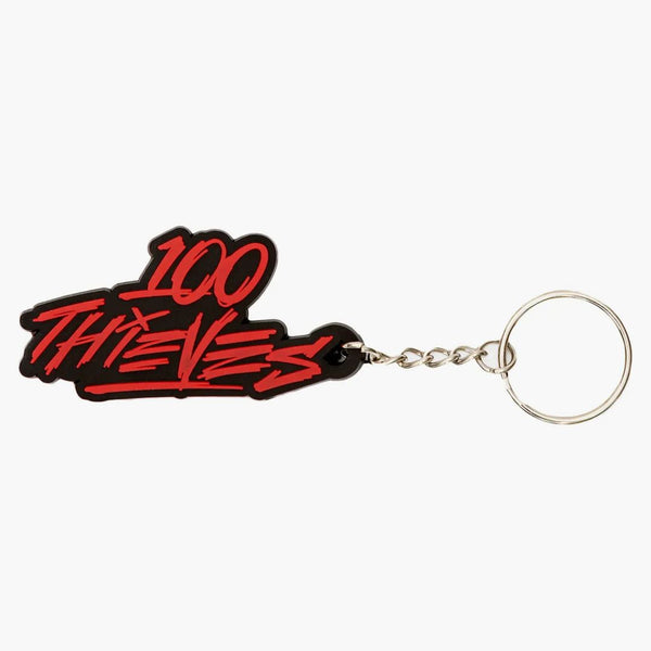 100 Thieves Logo Keychain Black/red