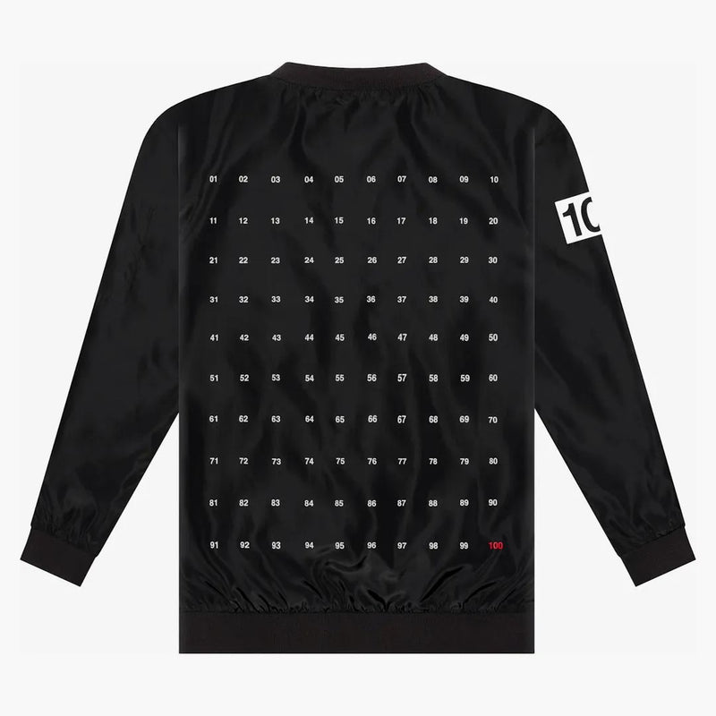 100 Thieves Numbers Bomber Jacket Black