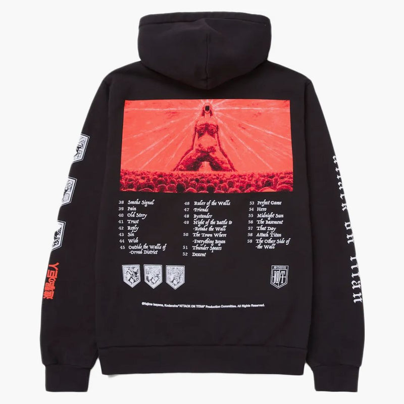 100 Thieves X Attack On Titan First Titan Hoodie Black