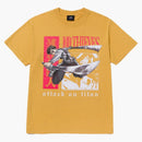 100 Thieves X Attack On Titan Levi Vs Kenny T-shirt Gold