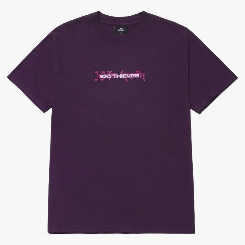 100 ladrones x jujutsu kaisen yuji gojo megumi camiseta violeta profunda
