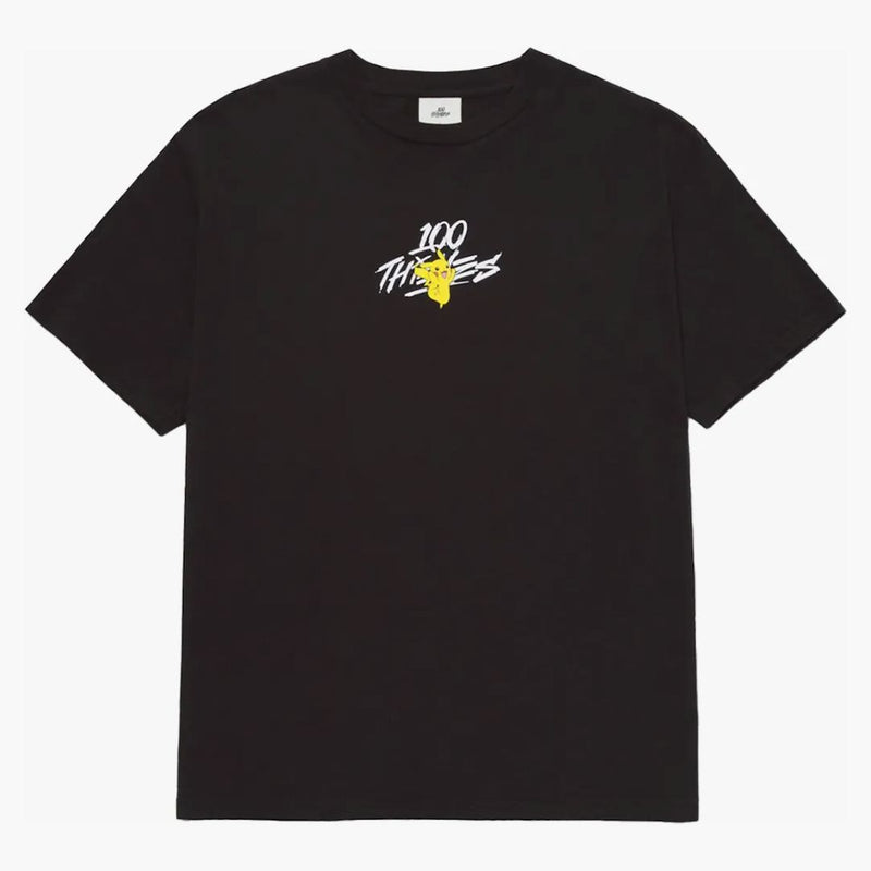 100 Thieves X Pokémon Pikachu Core T-Shirt Washed Black