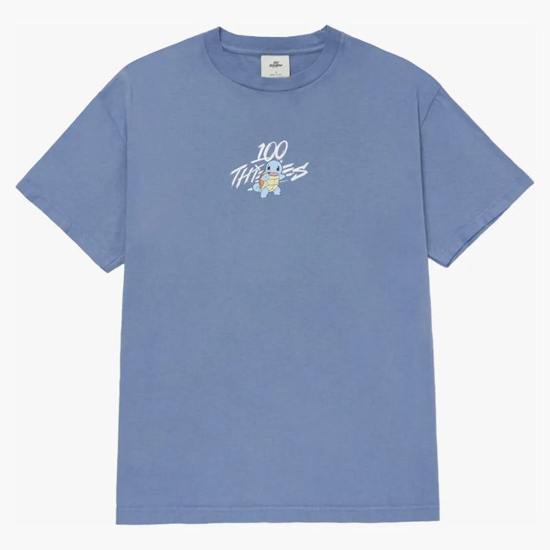 100 Thieves X Pokémon Squirtle Core T-Shirt Medium Blue