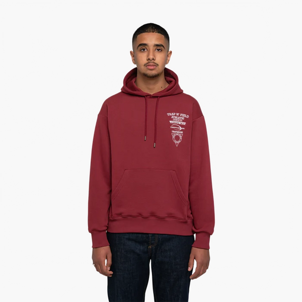 Traphouse Multilogo Hoodie burgundy