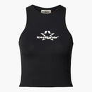 Low Lights Studios Crop Top Black White Star