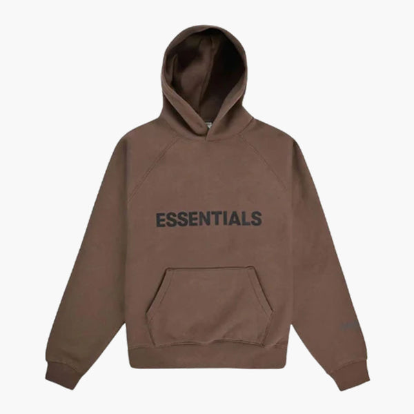 Fear of God Essentials FW20 Hoodie Applique Brown