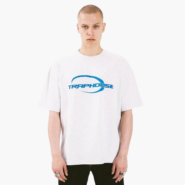 Traphouse Logo Tee Blue Grey