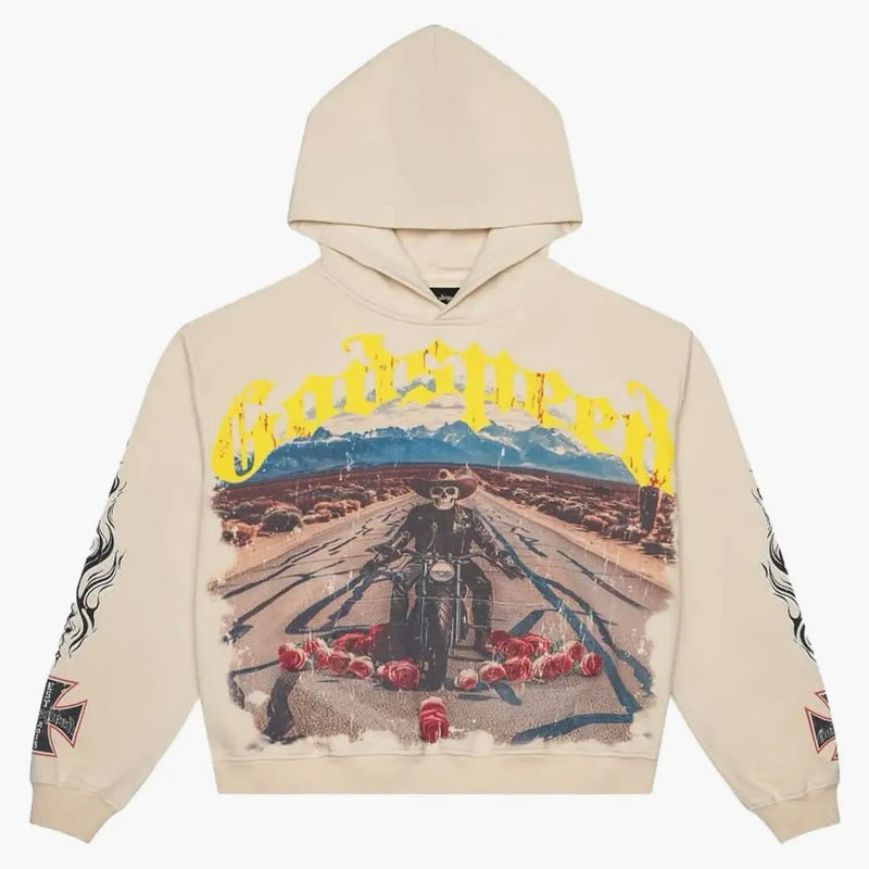 Godspeed Long Lonely Road Hoodie Bone