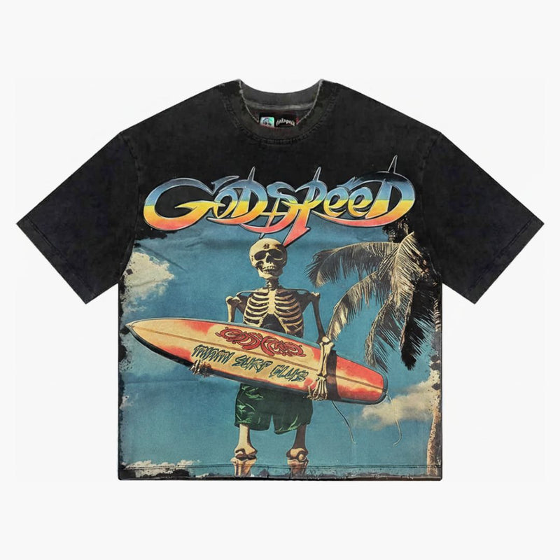 Godspeed Miami Surf Club T-Shirt Black 