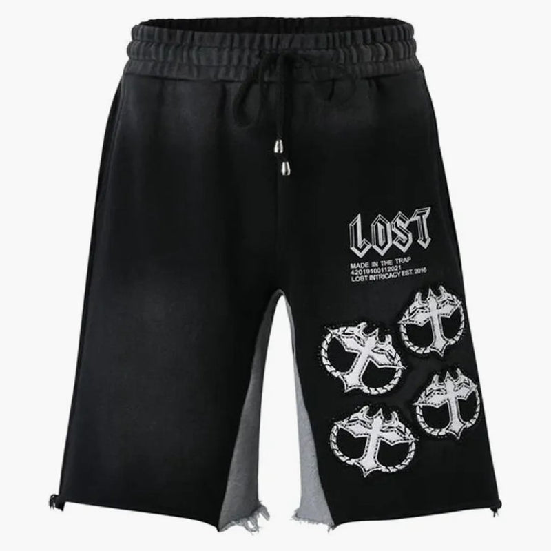 Lost Intricacy Mitt Shorts Black White