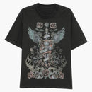 Warman Gothic Sacred Heart&Wings Graphic T-Shirt