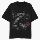 Warman Agressive Dog Graphic T-Shirt Black