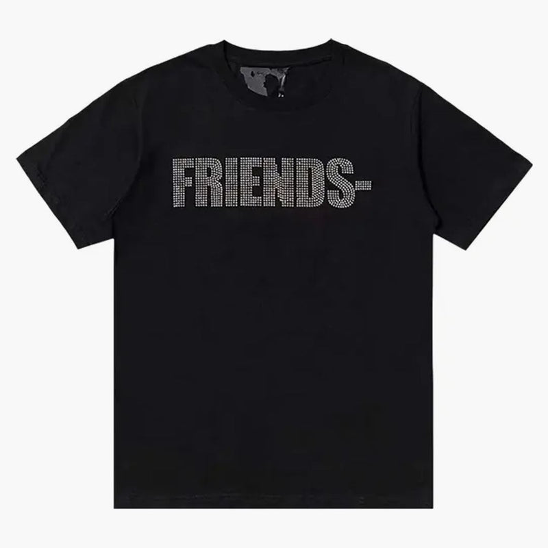 Vlone Friends Rhinstone T-Shirt Black
